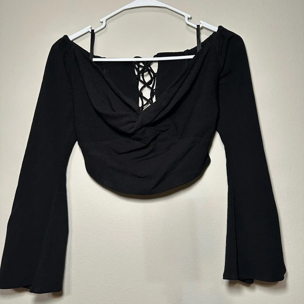 Free People Lace Up Longsleeve - Picture 1 of 3